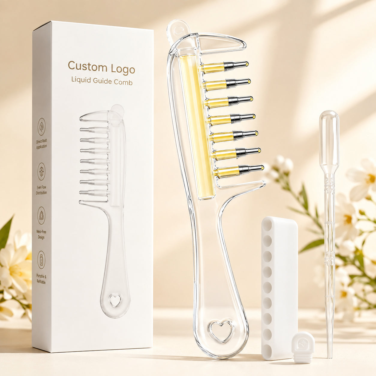 Acrylic Oil Applicator Comb