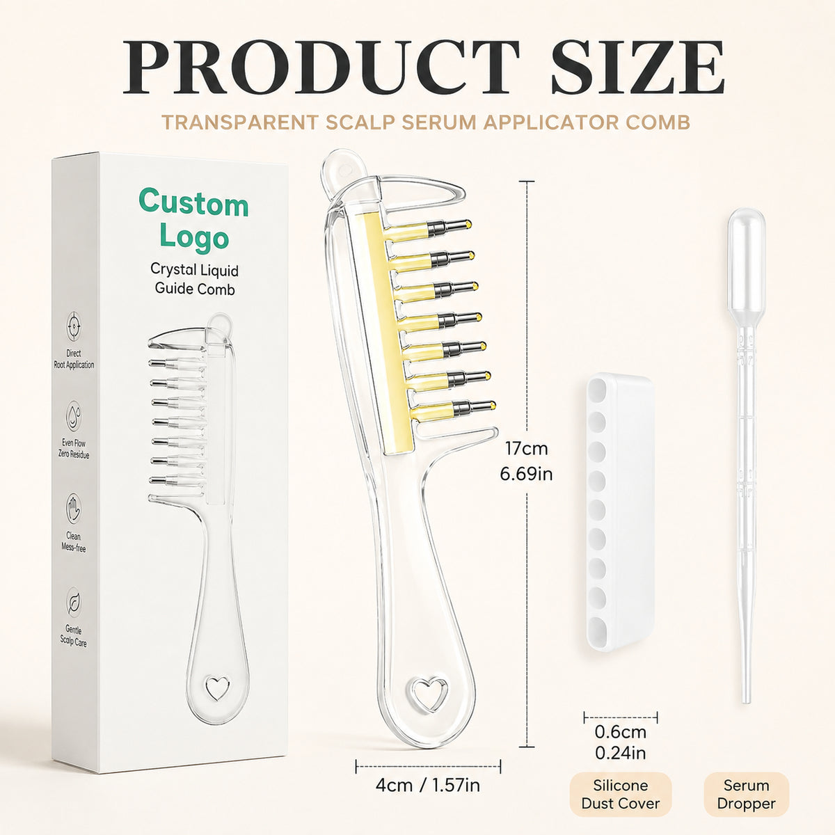 Acrylic Oil Applicator Comb