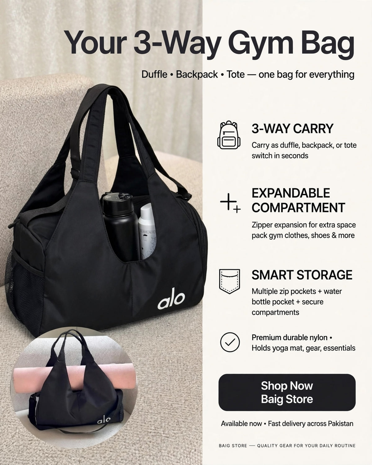 FlexiCarry backpack
