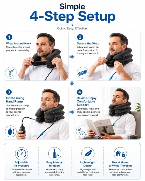 NeckRelief Adjustable Support Collar