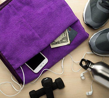 Gym Sweat Towel with Smart Pocket Design