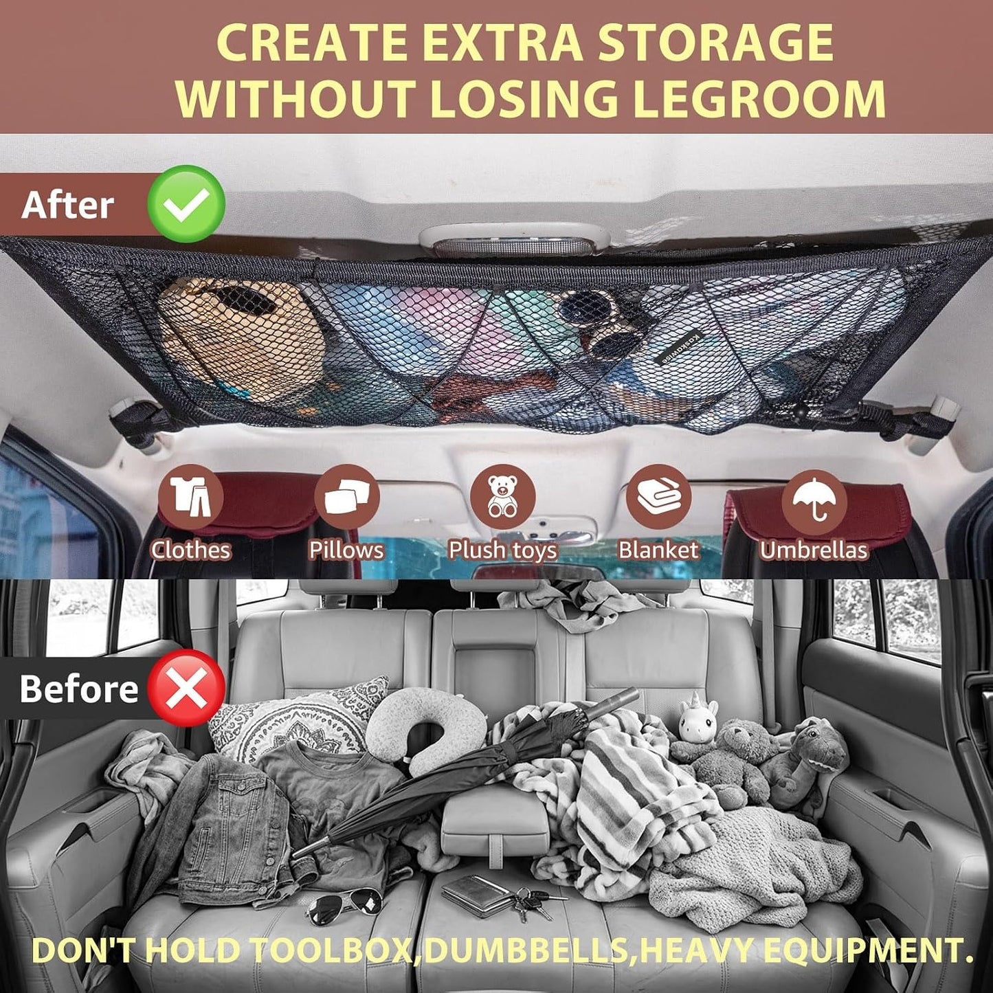 Double Layer Roof Storage Organizer