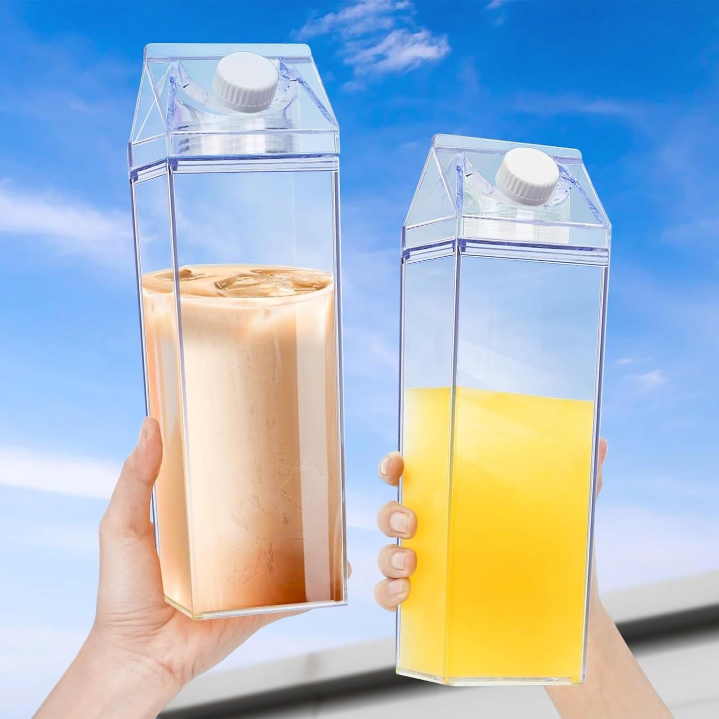 Portable Reusable Milk Box Juice Water Container for Travelling Sports Camping Outdoor Activities