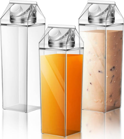 Portable Reusable Milk Box Juice Water Container for Travelling Sports Camping Outdoor Activities