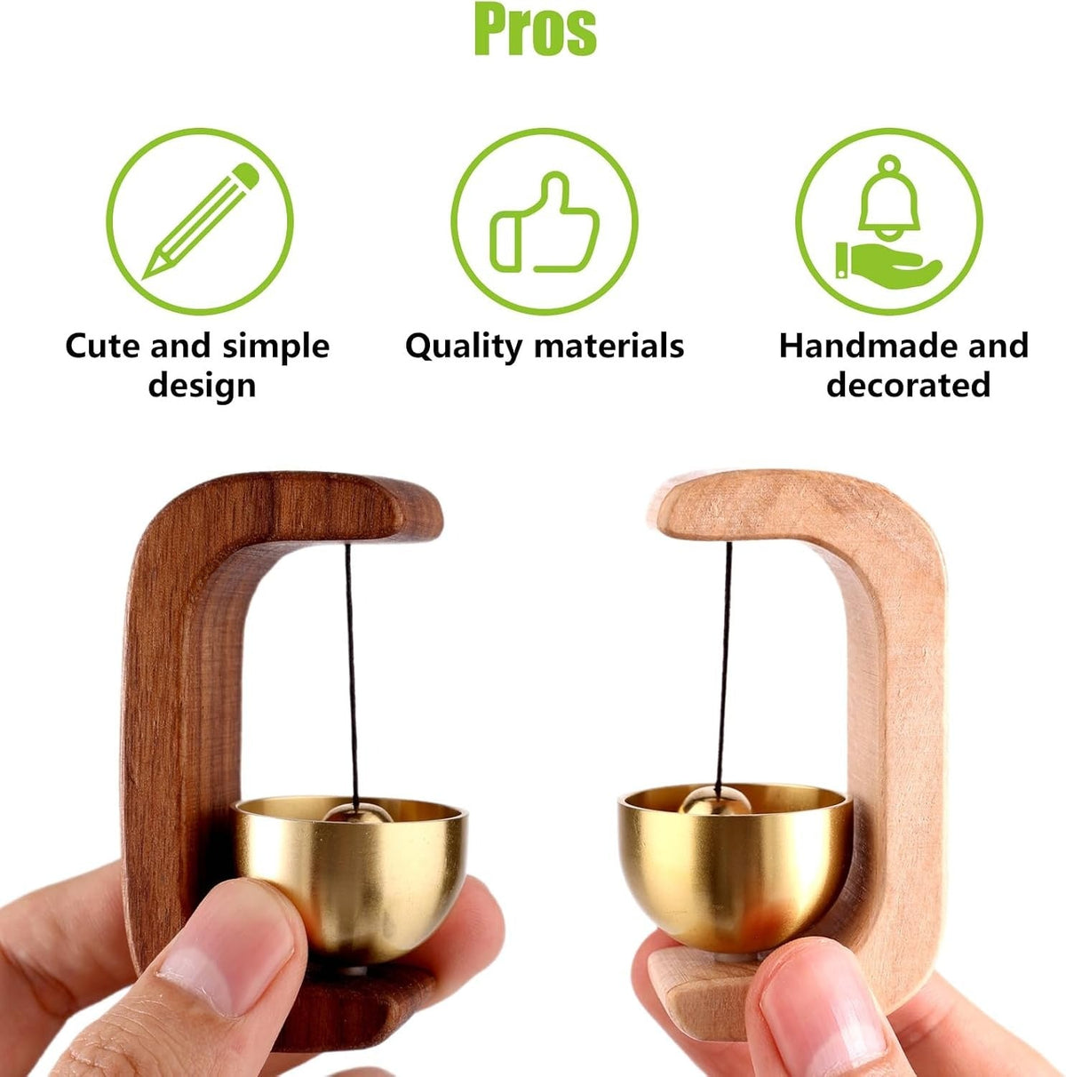 Mini Wooden Zen Bell